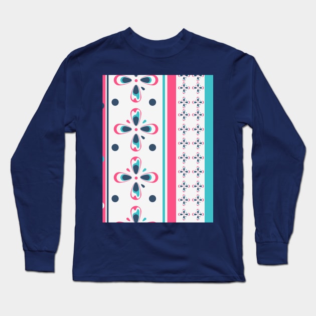 pattern modern Long Sleeve T-Shirt by AlfinStudio